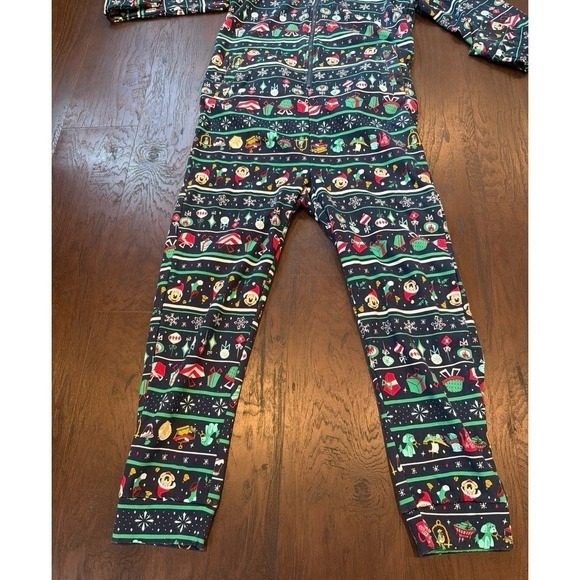 Disney Parks Christmas 2020 Holiday Adult One Piece Pajamas - Picture 4 of 4